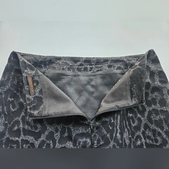 APOSTROPHE PARIS Animal Print Silk A-Line Skirt | SZ FR 38 / US M - Picture 5 of 9